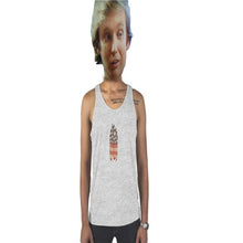 Load image into Gallery viewer, Trump Meme Clothing's Men's tank top in Ash Grey with USA Trump Meme logo