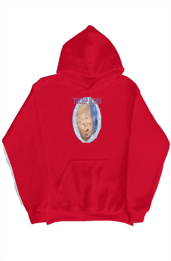 Trump Meme pullover hoody in MAGA red with funny t