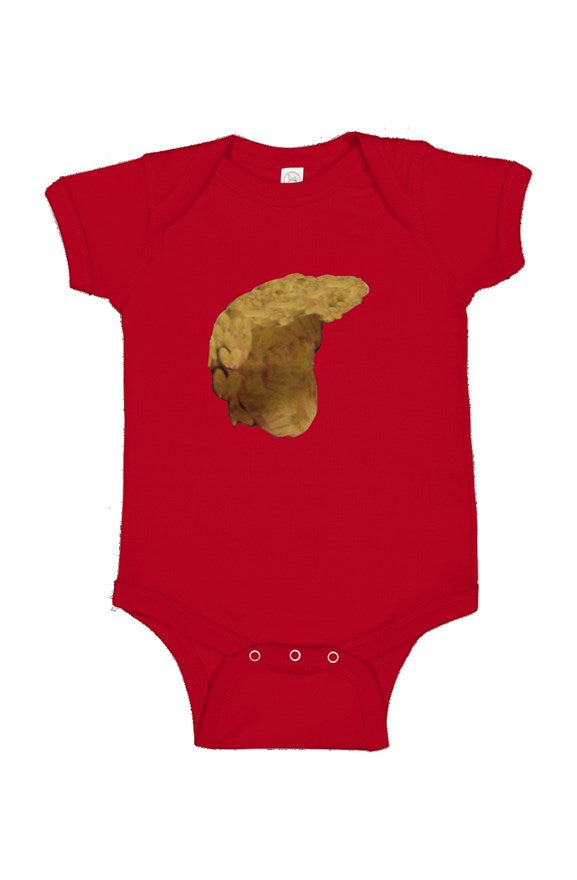 Trump Meme Infant Onesie in MAGA red with Embroide